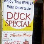 Duck Special at Moulin Rouge, Park Street